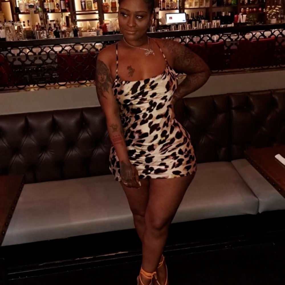 Leopard Print Mini Dress